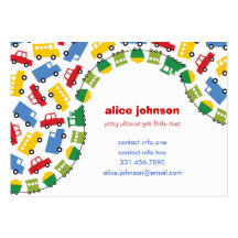 Carte de profil d'amusement de planificateur de pa cartes de visite personnelles
