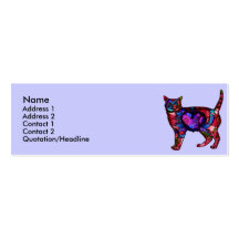 Carte de profil de calicot de chroma modèles de cartes de visite