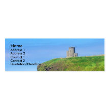 Carte de profil de château de l'Irlande Modèle De Carte De Visite