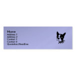 carte de profil de chiot modèles de cartes de visite