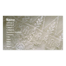 Carte de profil de dentelle carte de visite