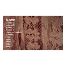 Carte de profil de dentelle carte de visite