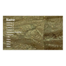 Carte de profil de dentelle cartes de visite personnelles