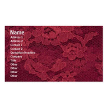 Carte de profil de dentelle modèle de carte de visite