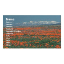 Carte de profil de fleurs carte de visite