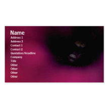 Carte de profil de fleurs cartes de visite professionnelles
