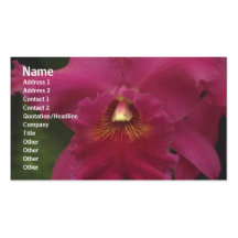 Carte de profil de fleurs cartes de visite professionnelles
