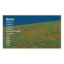 Carte de profil de fleurs cartes de visite personnelles
