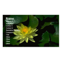 Carte de profil de fleurs cartes de visite personnelles