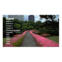 Carte de profil de fleurs modèle de carte de visite