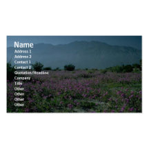 Carte de profil de fleurs modèle de carte de visite