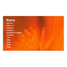 Carte de profil de fleurs cartes de visite professionnelles