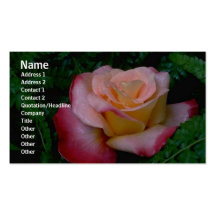 Carte de profil de fleurs cartes de visite professionnelles