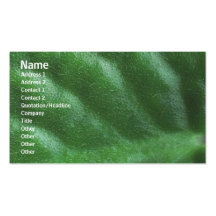 Carte de profil de fleurs cartes de visite personnelles