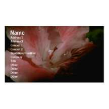 Carte de profil de fleurs modèle de carte de visite