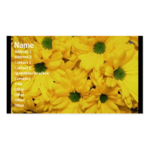 Carte de profil de fleurs modèles de cartes de visite