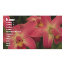 Carte de profil de fleurs cartes de visite professionnelles