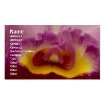 Carte de profil de fleurs cartes de visite personnelles