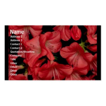 Carte de profil de fleurs cartes de visite professionnelles