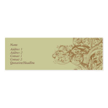 Carte de profil de Flourish Cartes De Visite Personnelles