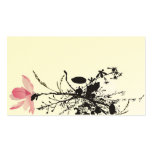 Carte de profil de magnolia modèle de carte de visite