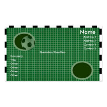 Carte de profil de mur de but cartes de visite personnelles