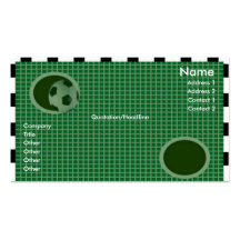 Carte de profil de mur de but cartes de visite professionnelles