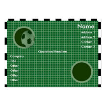 Carte de profil de mur de but modèle de carte de visite