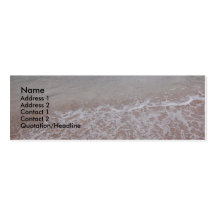 carte de profil de plage cartes de visite personnelles