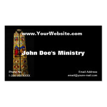 Carte de profil de Windows d'église Modèle De Carte De Visite