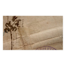 Carte de profil d'orchidées carte de visite