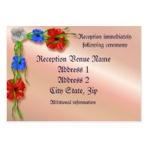 Carte de réception carte de visite