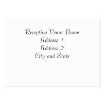 Carte de réception modèle de carte de visite