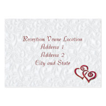 Carte de réception modèles de cartes de visite
