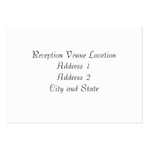 Carte de réception modèles de cartes de visite