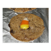 Carte de recette de gâteaux aux pépites de chocola carte postale
