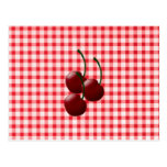 Carte de recette de groupe de cerise cartes postales