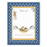 Carte de remerciements bleu d'affaires de singe pl cartons d'invitation