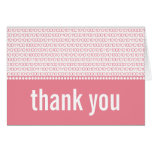 Carte de remerciements chic de code binaire de gee