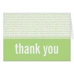 Carte de remerciements chic de code binaire de gee