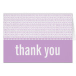 Carte de remerciements chic de code binaire de gee