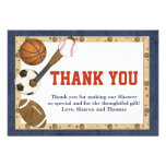 Carte de remerciements d'All Star de sports Invitation Personnalisée