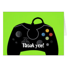 Carte de remerciements d'anniversaire de jeu vidéo