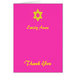 Carte de remerciements de bat mitzvah