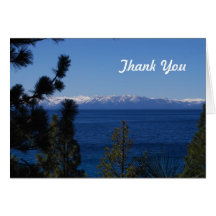 Carte de remerciements de lac mountain