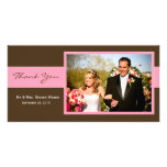 Carte de remerciements de mariage carte avec photo
