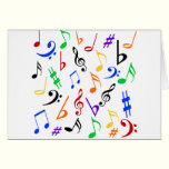 Carte de remerciements de musique cartes