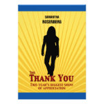 Carte de remerciements de star de cinéma de bat mi cartons d'invitation