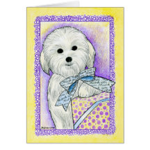 Carte de remerciements de Tulear de coton