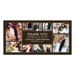 CARTE DE REMERCIEMENTS L'ÉPOUSANT DU COLLAGE %PIPE CARTES AVEC PHOTO